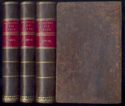 Mémoires ou souvenirs et anecdotes. 3 volumes. 