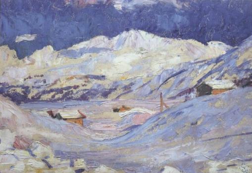 Winterlandschaft mit Corvatsch, 1924 