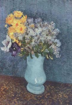 Blumenvase. Vase of Flowers. Vase de fleurs, 1887 